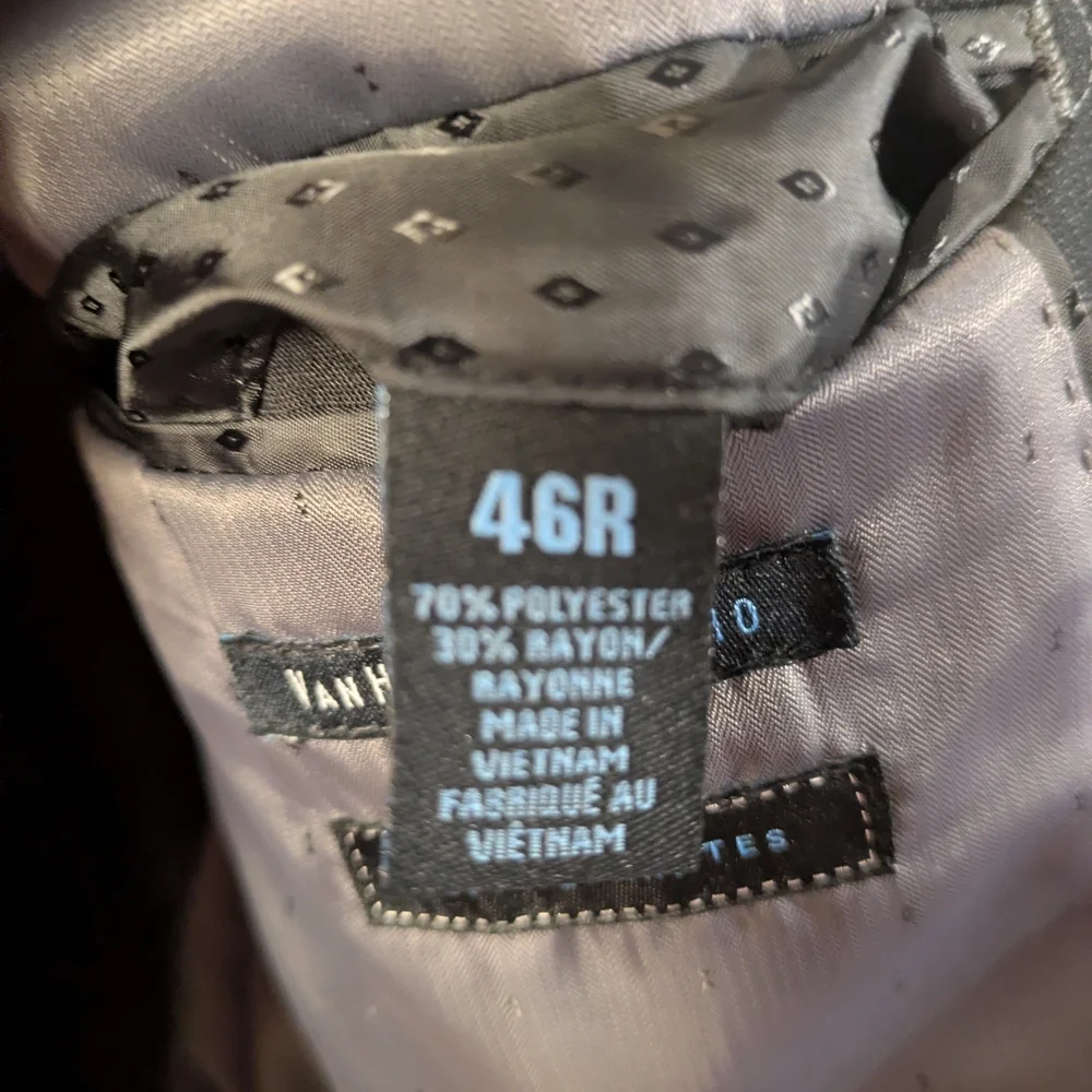 Van Heusen Black Striped Suit - Picture 5 of 8